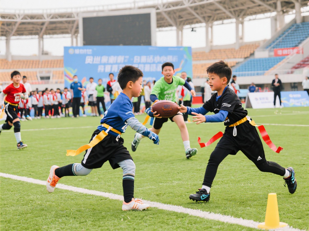 北京奥体中心上演青少年腰旗橄榄球盛宴